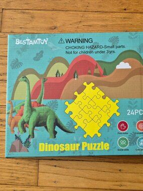 NEW--Set 4  Dinosaur Puzzles by Bestamtoy